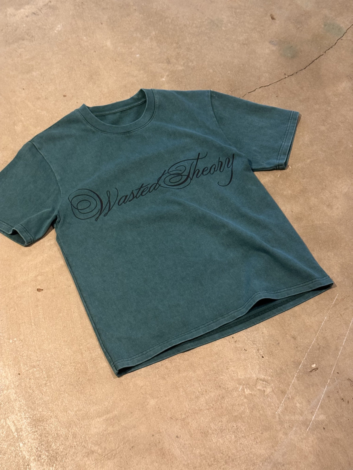 Front, on concrete